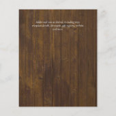 BUDGET Burgundy Navy Bloemige Trouwkaarten Flyer (Achterkant)