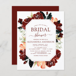 Budget Burgundy Navy Blue Vrijgezellenfeest Floral