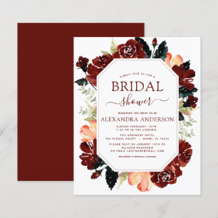 Budget Burgundy Navy Blue Vrijgezellenfeest Floral