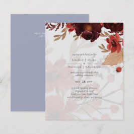 Budget Burgundy Oranje Herfst Floral Wedding