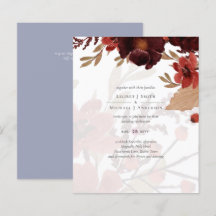 Budget Burgundy Oranje Herfst Floral Wedding