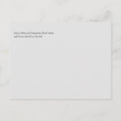 Budget Burgundy Oranje Herfst Floral Wedding Briefkaart (Achterkant)