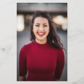 Budget Burgundy & Pink Floral voor Afstudeerder Pa (Achterkant)