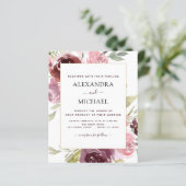 Budget Burgundy Pink Floral Wedding (Staand voorkant)