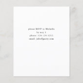 Budget Burgundy Red & Pink Floral Gradual Party (Achterkant)