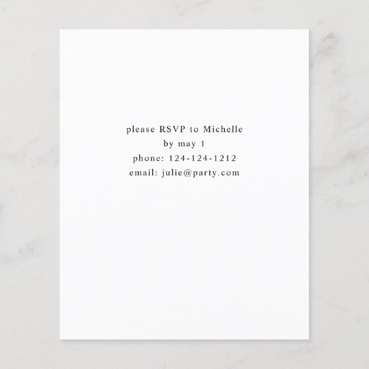 Budget Burgundy Red & Pink Floral Gradual Party Flyer (Achterkant)