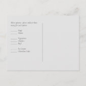 BUDGET Burgundy Red Roses Gypsophila WEDDING Briefkaart (Achterkant)