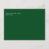 BUDGET Burgundy Rode Rozen Gypsophila TROUWEN Briefkaart (Achterkant)