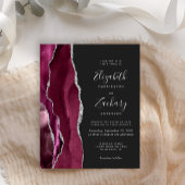 Budget Burgundy Zilveren Agate Donkere Trouw Uitno