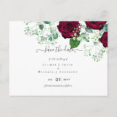 BUDGET Burgundyrode rozen Gypsophila TROUW Briefkaart (Voorkant)