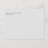 BUDGET Burgundyrode rozen Gypsophila TROUW Briefkaart (Achterkant)
