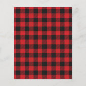 Budget Burlap Buffalo Pset Monogram Fotovakantie Flyer (Achterkant)