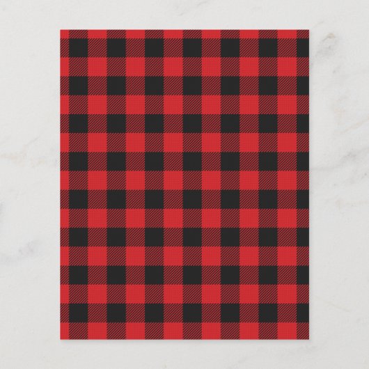 Budget Burlap Buffalo Pset Monogram Fotovakantie Flyer (Achterkant)