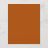 Budget Burnt Oranje Scripting Wedding Uitnodiging (Achterkant)