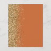 Budget Burnt Sinaasappel Goud Glitter Bruiloft Men (Achterkant)