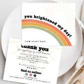 Budget Business Bedankt Retro Boho Rainbow Sun