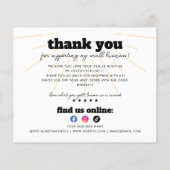 Budget Business Bedankt Retro Boho Rainbow Sun (Achterkant)