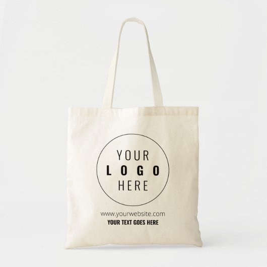 Budget Business Canvas tas Custom Company Logo (Voorkant)