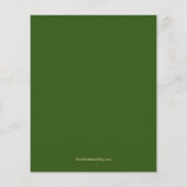 Budget Business Jubileum Green Gold Invitations (Achterkant)