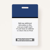 Budget Business Logo Badges and Barcode (Achterkant)