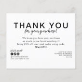 Budget Business Logo Company Bedankt voor aankoop (Voorkant)