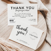 Budget Business Logo Company Bedankt voor aankoop