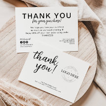 Budget Business Logo Company Bedankt voor aankoop