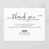 Budget Business Logo Company Custom Hartelijk dank (Voorkant)