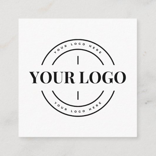 Budget Business Logo Company Custom Hartelijk dank Informatiekaartje (Achterkant)