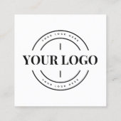 Budget Business Logo Company Custom Hartelijk dank Vierkante Visitekaartje (Achterkant)