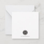 Budget Business Logo Corporate Kerstgroet Notitiekaartje (Achterkant)