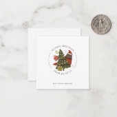 Budget Business Logo Corporate Kerstgroet Notitiekaartje (Voorkant / Achterkant in situ)