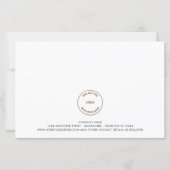 Budget Business Logo Foto Prettige feestdagen Kaar (Achterkant)