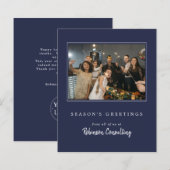 Budget Business Logo Kerst Modern Team Foto (Voorkant / Achterkant)