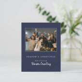 Budget Business Logo Kerst Modern Team Foto (Staand voorkant)