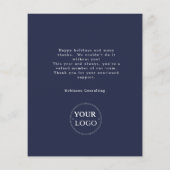 Budget Business Logo Kerst Modern Team Foto (Achterkant)