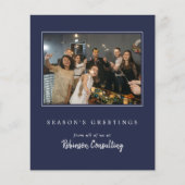 Budget Business Logo Kerst Modern Team Foto (Voorkant)