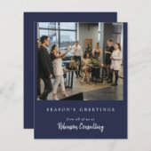 Budget Business Logo Kerst Modern Team Foto (Voorkant / Achterkant)