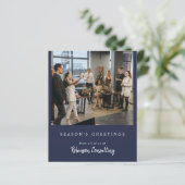 Budget Business Logo Kerst Modern Team Foto (Staand voorkant)