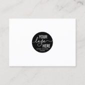 Budget Business Logo Social Media Hart Script Visitekaartje (Achterkant)