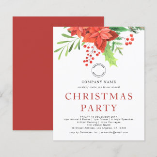Budget Business Poinsettia Logo kerst
