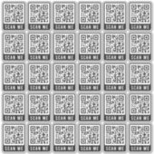 Budget Business Scan me QR Code Moderne Eenvoudig Sticker (Voorkant)