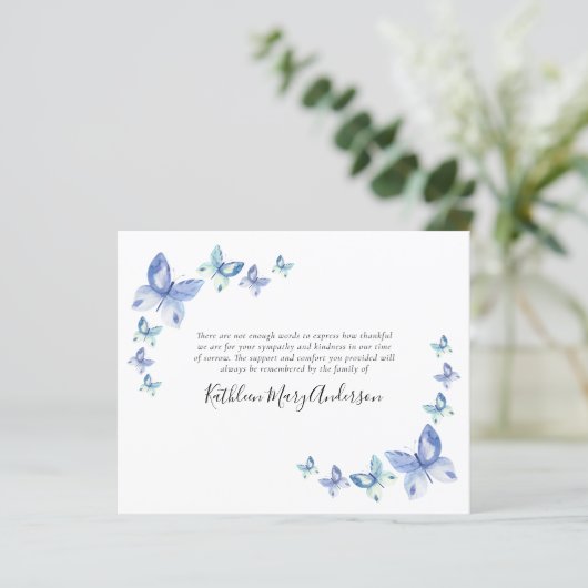 Budget Butterflies Funeral Memorial (Staand voorkant)