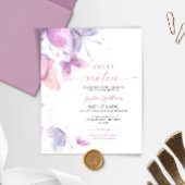 Budget Butterflies Sweet 16 Verjaardag Uitnodiging