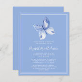 BUDGET Butterfly Celebration of Life Invitation (Voorkant / Achterkant)