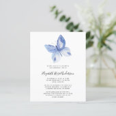 BUDGET Butterfly Celebration of Life Invitation (Staand voorkant)