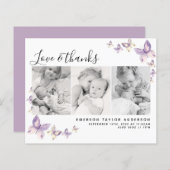 Budget Butterfly Foto Baby Hartelijk dank (Voorkant / Achterkant)