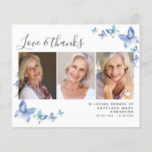 Budget Butterfly Foto Funeral Hartelijk dank (Voorkant)