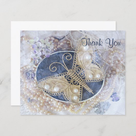 Budget Butterfly Weddenschap Bridal White Gold (Voorkant / Achterkant)