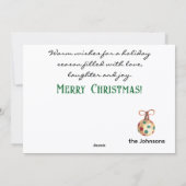 Budget Buy || Custom Winter Wishes Merry Christmas Feestdagenkaart (Achterkant)